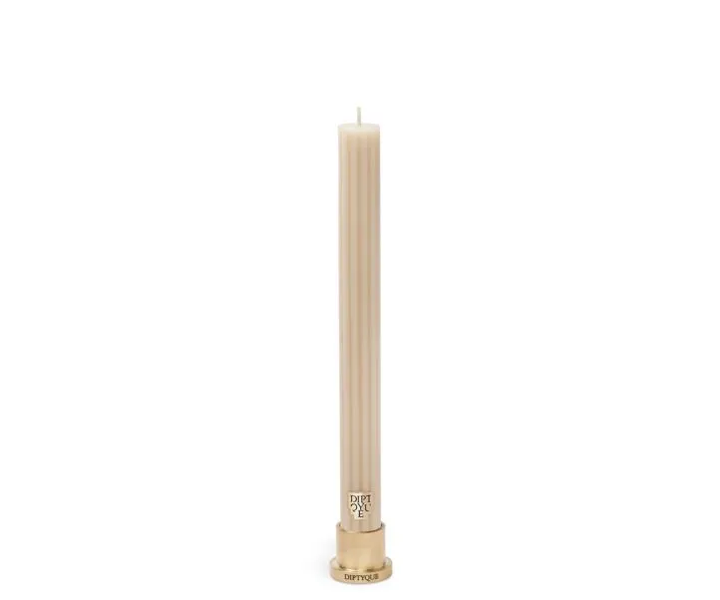 Diptyque - Ambre / Amber Scented Ribbed Taper Candle