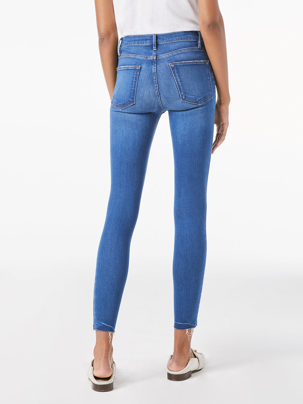 Frame - Le High Skinny Raw Edge in Ambrose