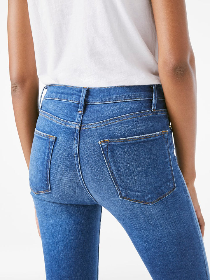 Frame - Le High Skinny Raw Edge in Ambrose