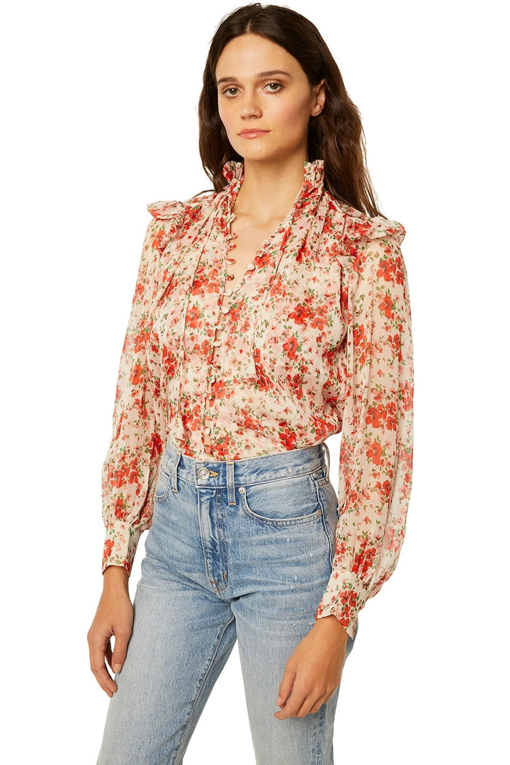 Misa - Analeigh Top in Poppy Allover