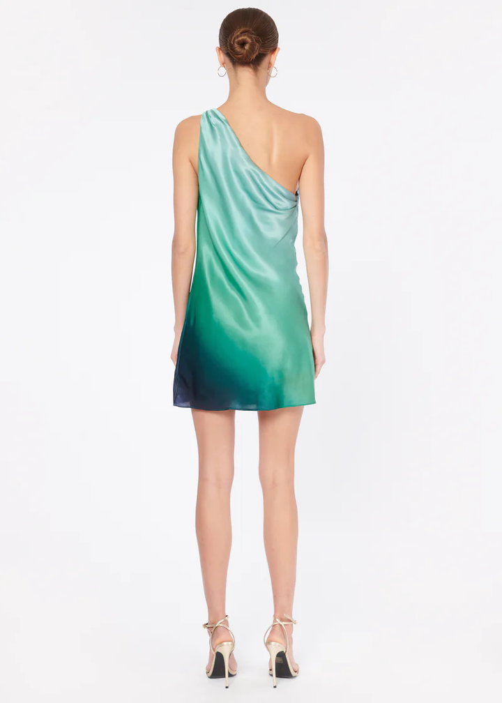 Cami Nyc - Anges Mini Dress In Turquoise Ombre