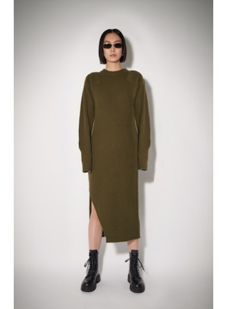Anine Bing - Aurora Dress in Army Green Dresses