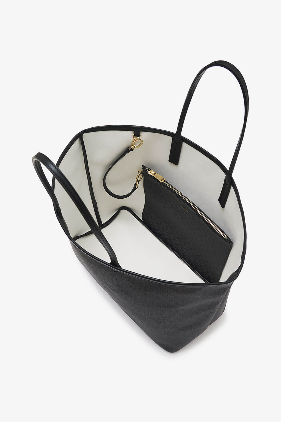 Anine Bing - Emma Tote in Black Monogram Print Accessories