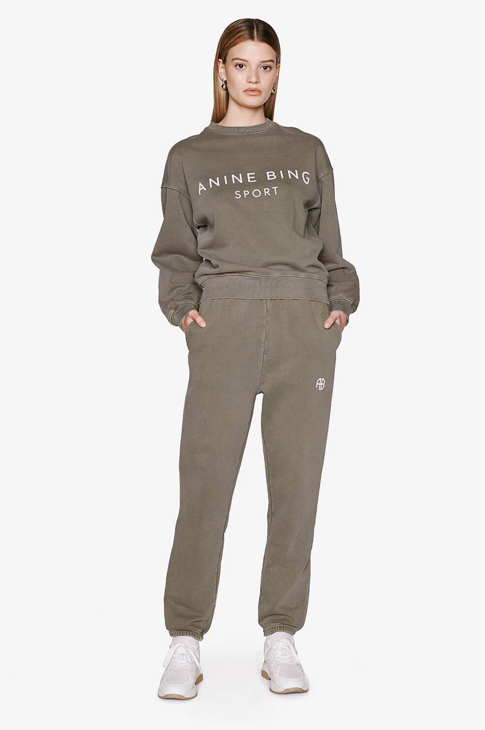 Anine Bing - Evan Jogger in Olive Pants