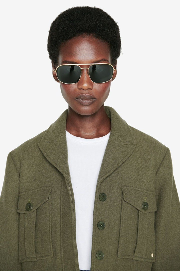 Anine Bing - Highland Sunglasses in Gold Sunglasses