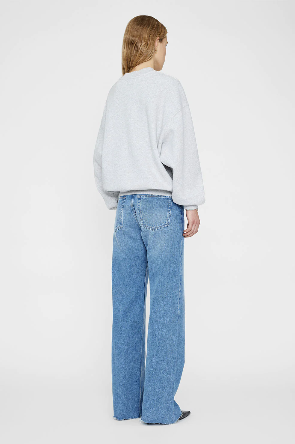 Anine Bing - Jaci Sweatshirt AB x TO x iscreamcolour Elton John in Heather Grey Sweatshirts