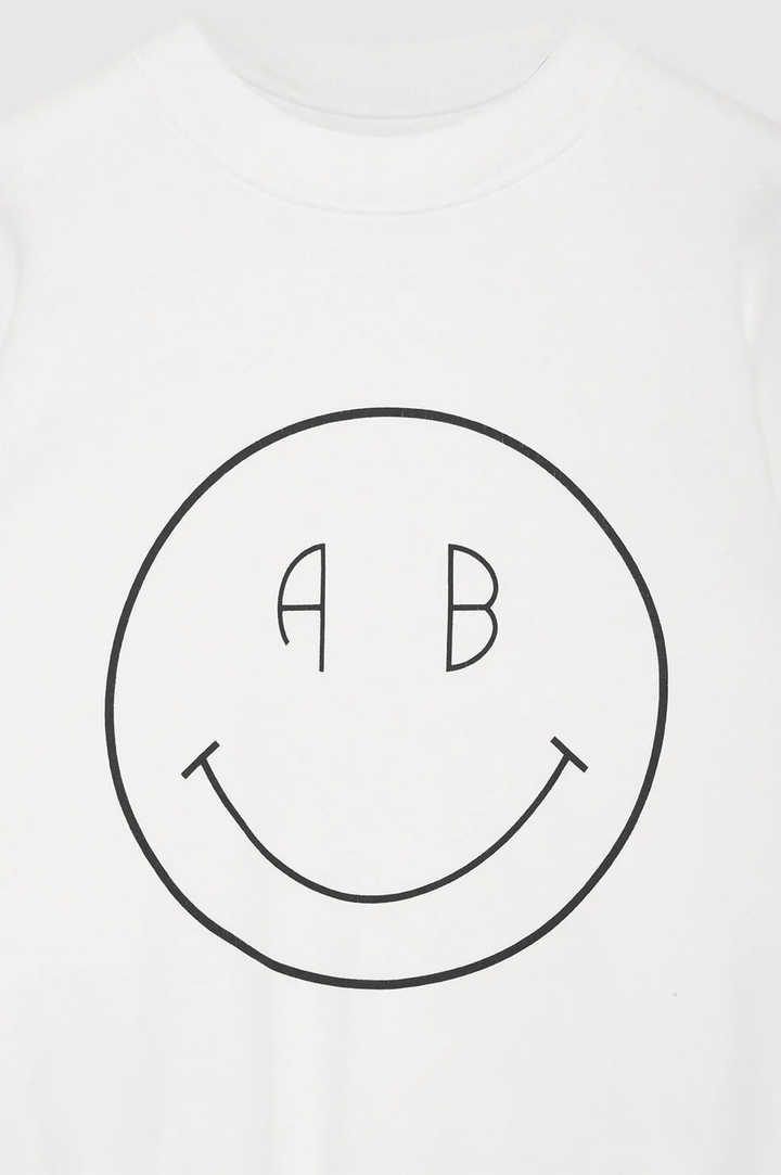Anine Bing - Jaci Sweatshirt Smiley in White Sweatshirts