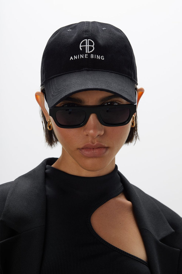 Anine Bing - Jeremy Baseball Cap in Black Accessories