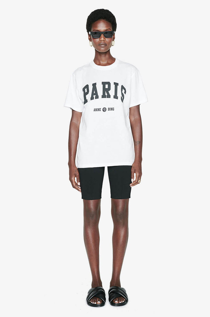 Anine Bing - Lili Tee University Paris in White Tops