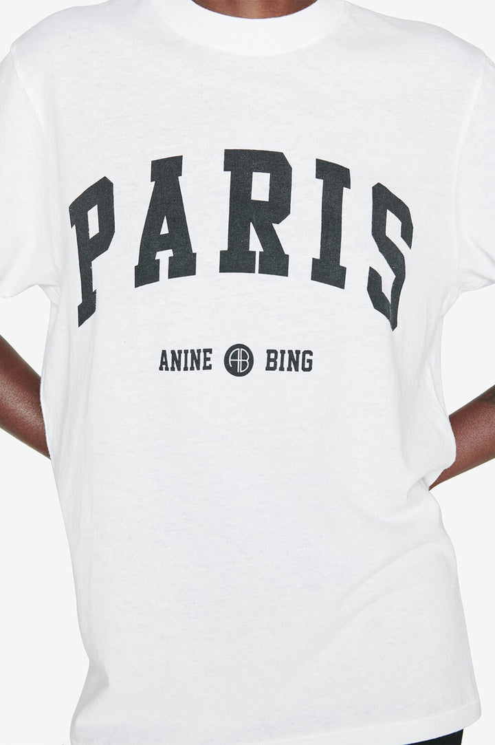 Anine Bing - Lili Tee University Paris in White Tops
