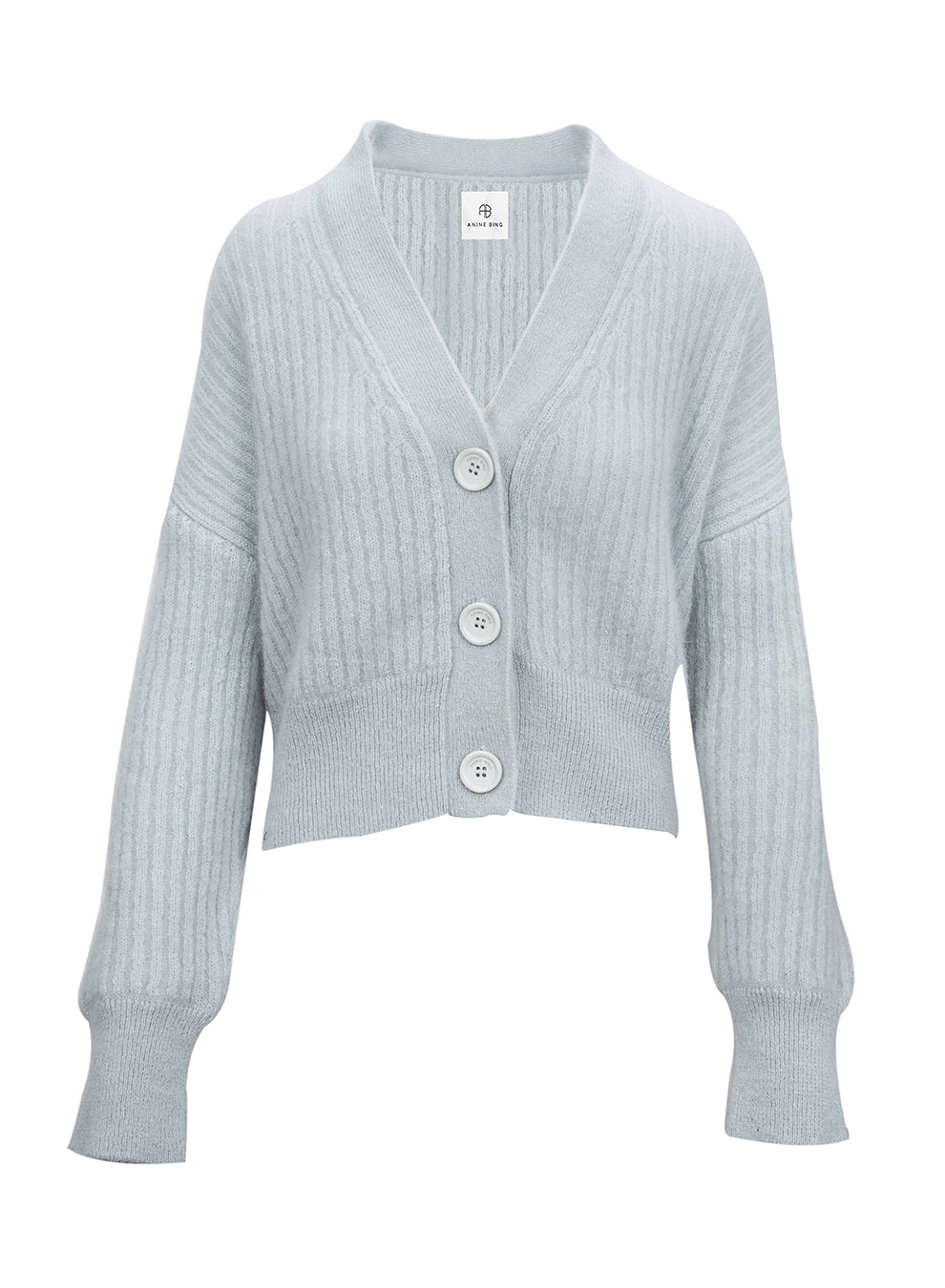Anine Bing - Maxwell Cardigan in Light Blue Clothing - Sweaters