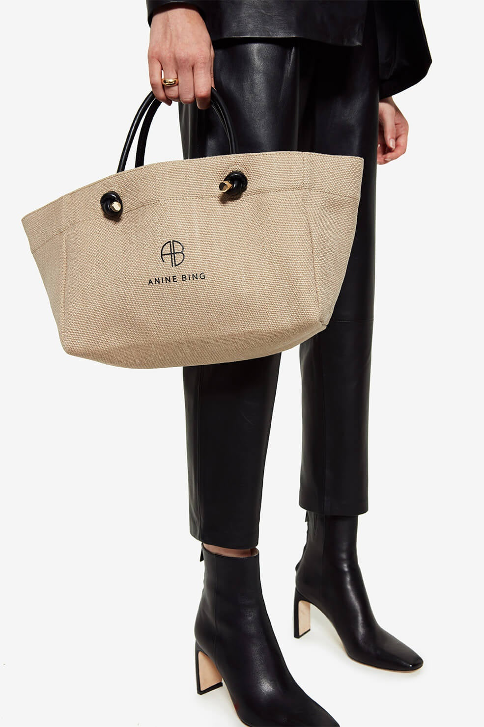 Anine Bing - Mini Saffron Tote in Brown Accessories