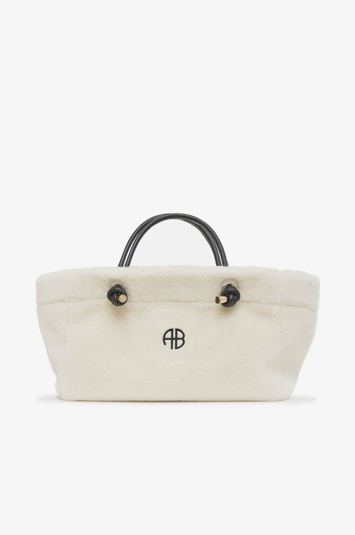 Anine Bing - Mini Saffron Tote in Cream Accessories