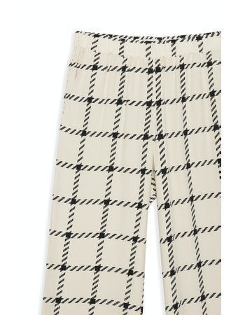 Anine Bing - Owen Pant in Cream Check Pants