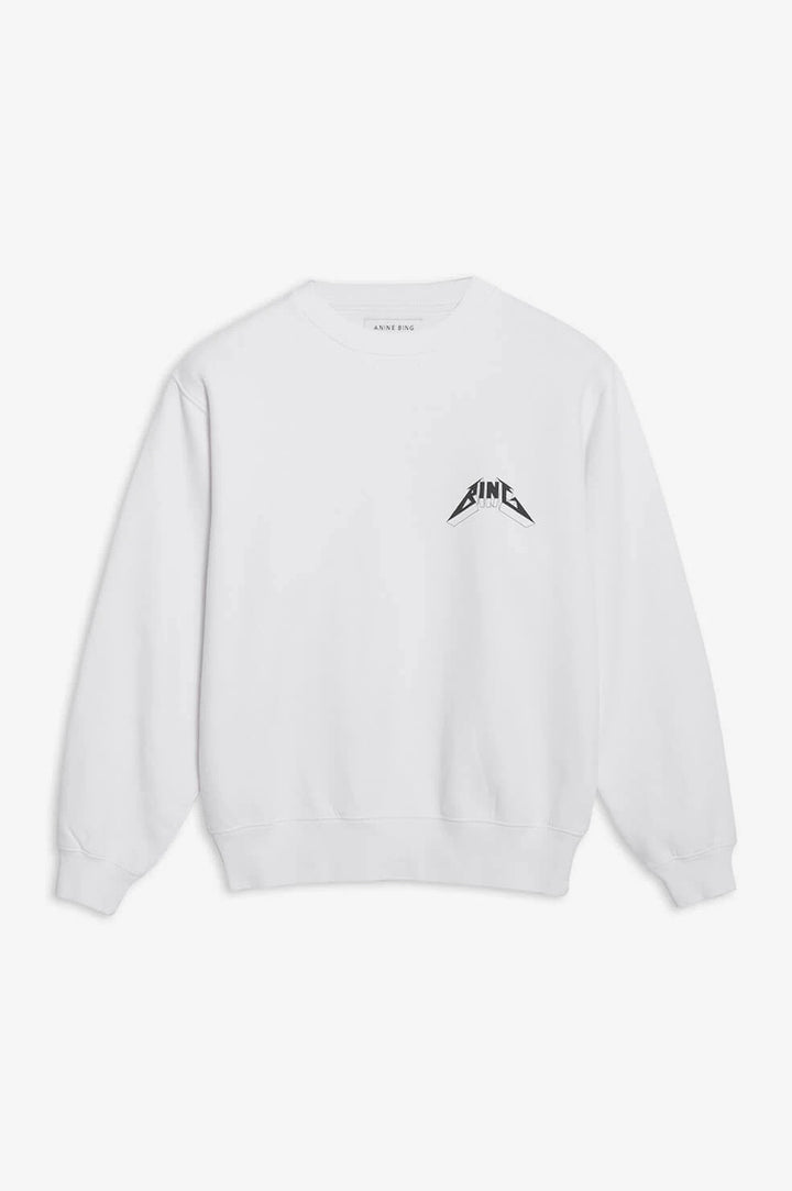 Anine Bing - Ramona Sweatshirt Tour in White Clothing - Sweatshirts