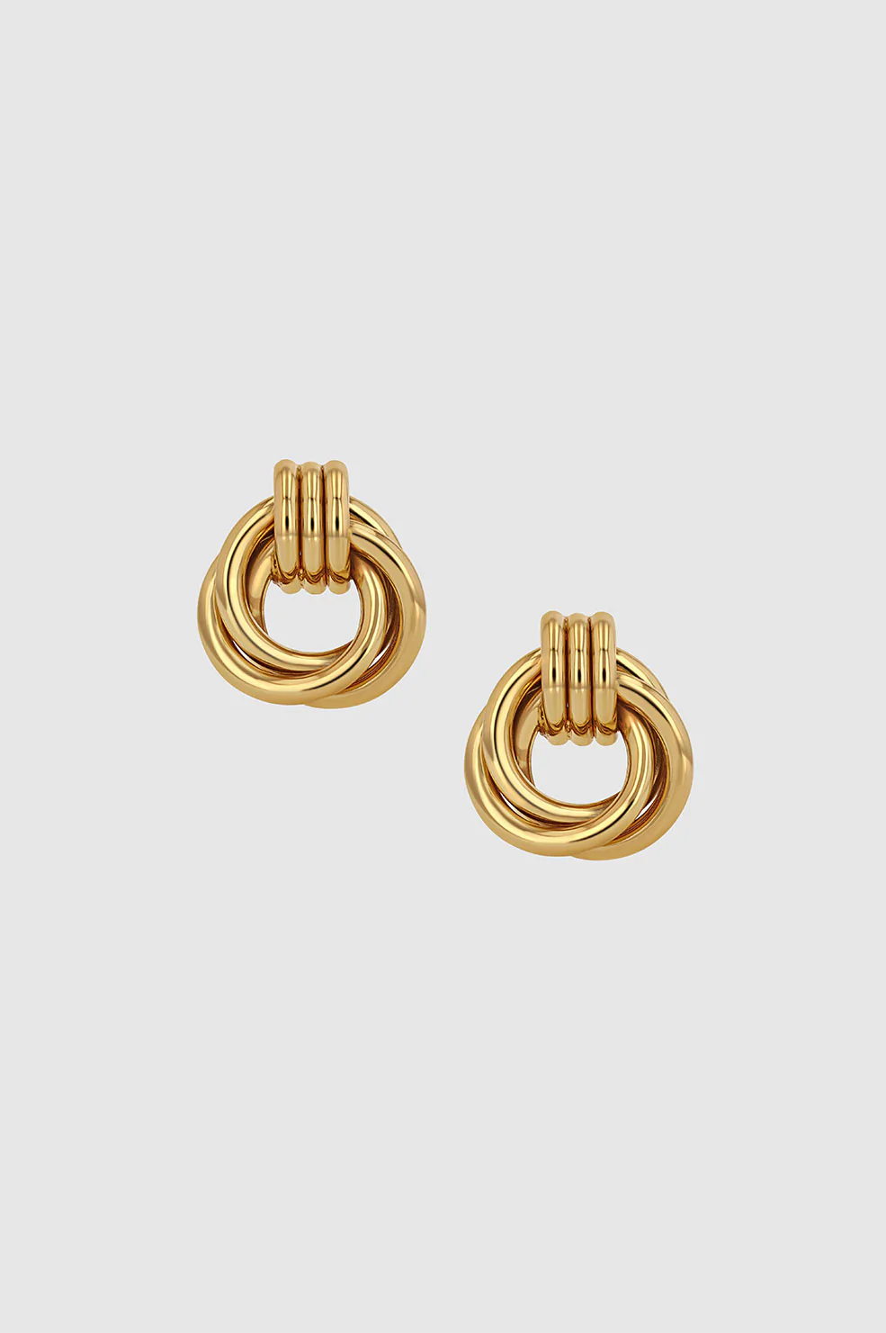 Anine Bing - Triple Knot Earrings in Gold