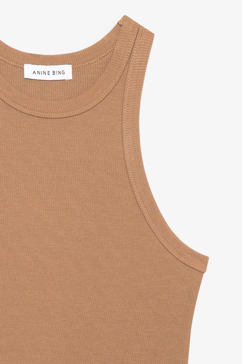 Anine Bing - Ty Bodysuit in Camel Bodysuits