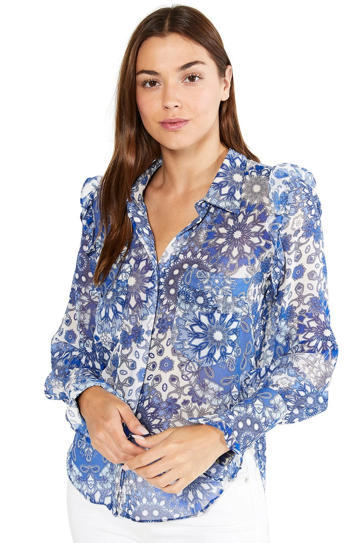 Misa - Anita Top in Tile Print