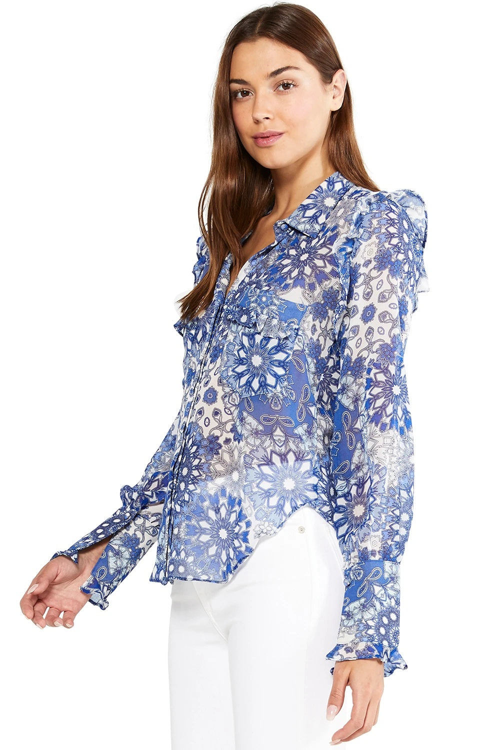 Misa - Anita Top in Tile Print