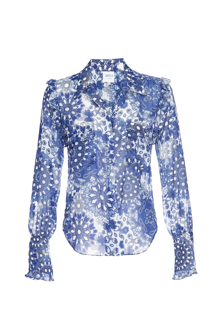 Misa - Anita Top in Tile Print