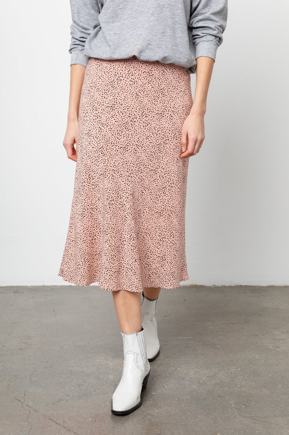 Rails - Anya Midi Skirt in Rose Spotted