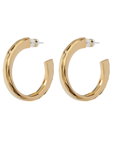 Luv AJ - Architectural Statement Hoops in Gold