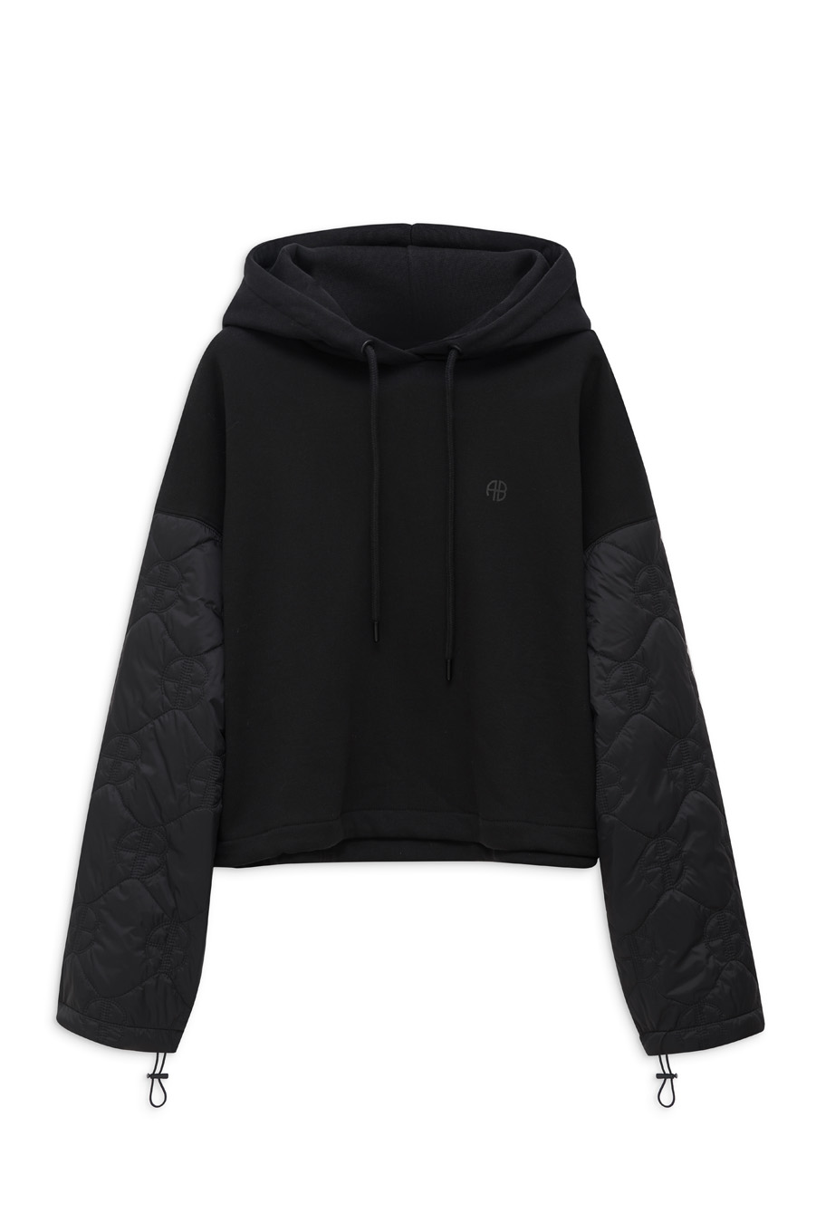 Anine Bing - Ardon Hoodie Monogram in Black