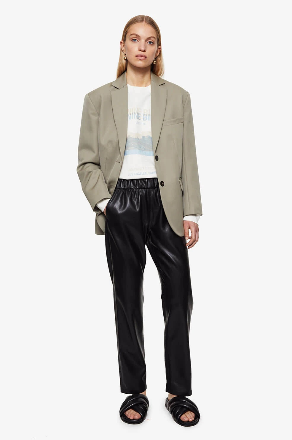 Anine Bing - Arlo Sweatshirt Desert Road in White