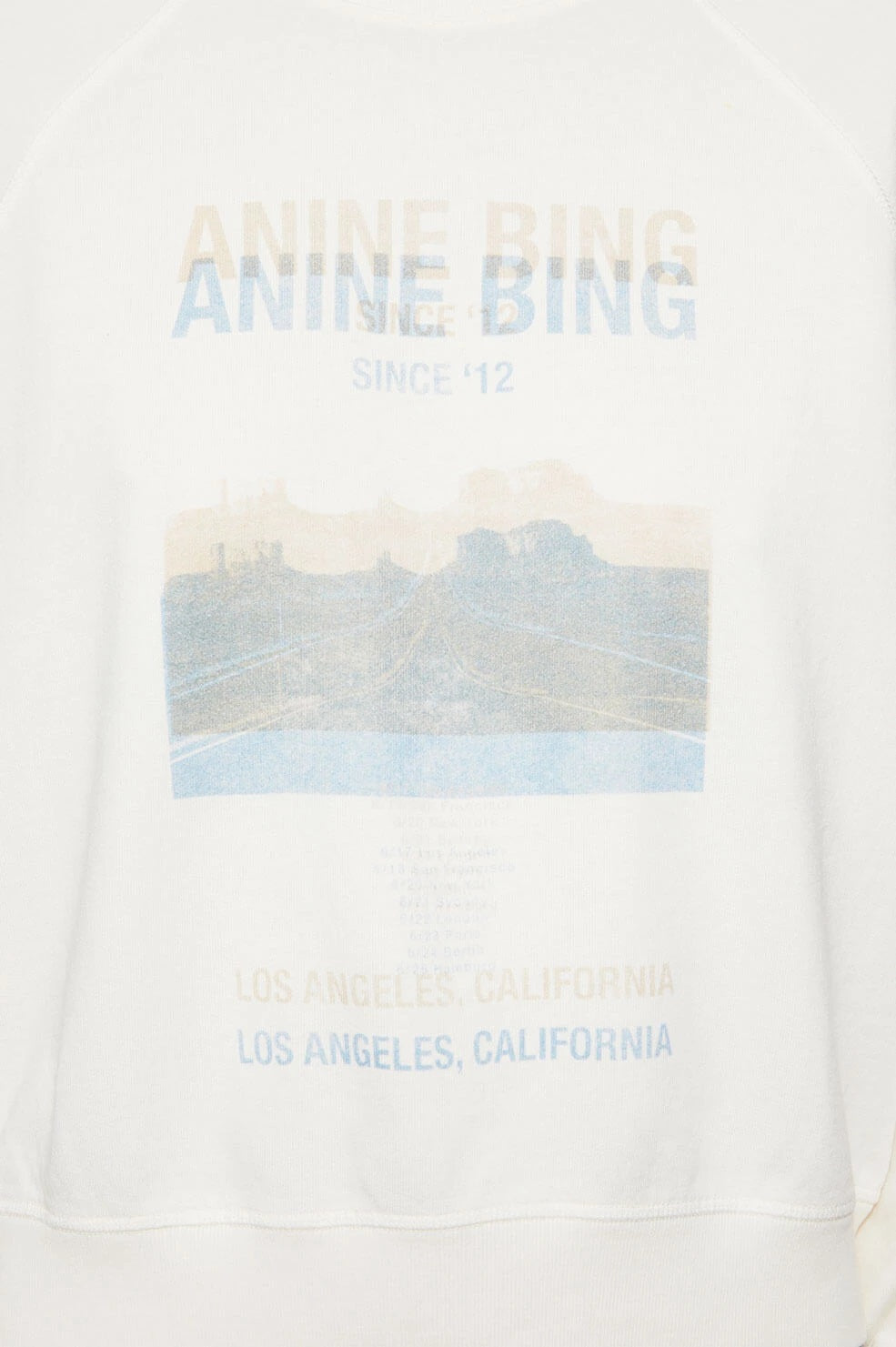 Anine Bing - Arlo Sweatshirt Desert Road in White