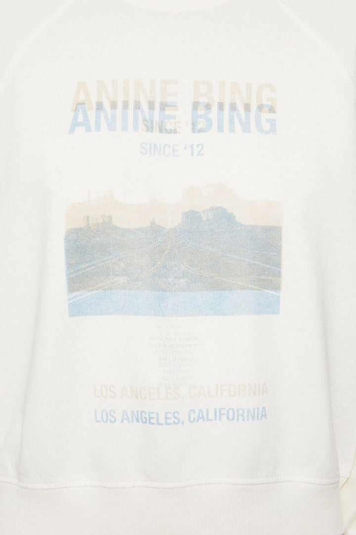 Anine Bing - Arlo Sweatshirt Desert Road in White