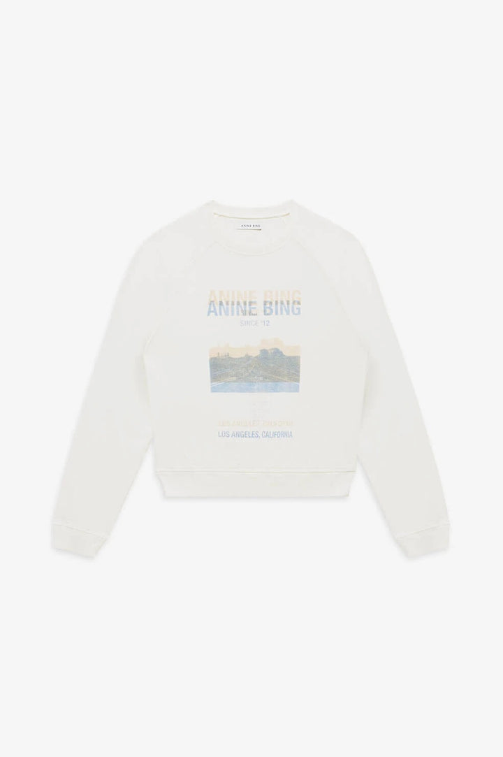 Anine Bing - Arlo Sweatshirt Desert Road in White