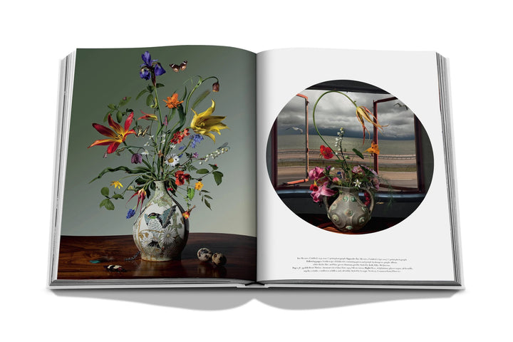 Assouline - Flowers: Art & Bouquets Silk Hardcover Book Home Decor