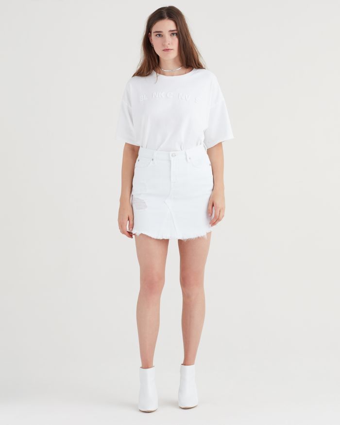 7 for all Mankind- Mini Skirt White