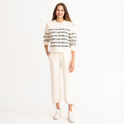 Kerri Rosenthal - Aubrey Sweatshirt in Love Actually Oatmilk