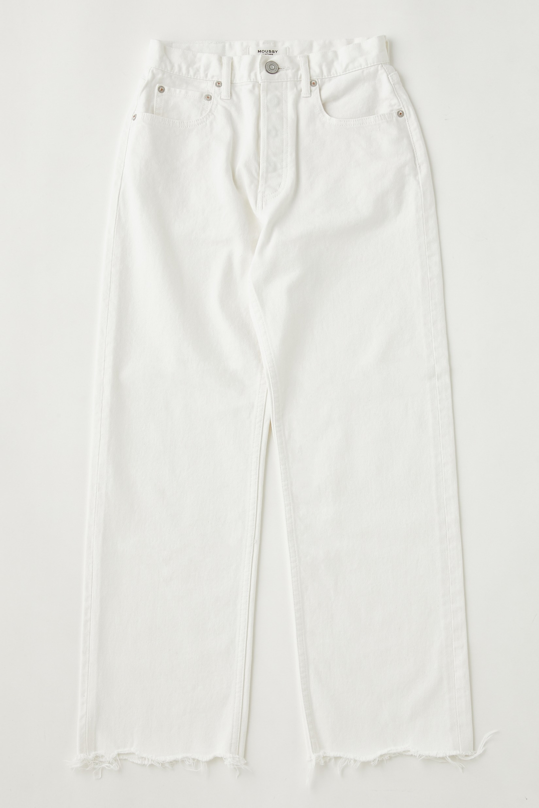 Moussy - MV Aurora Wide Straight Crop in White