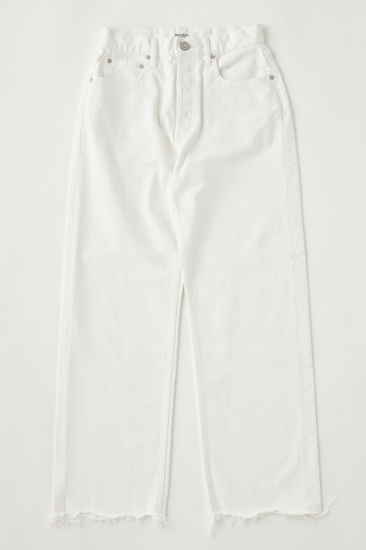 Moussy - MV Aurora Wide Straight Crop in White