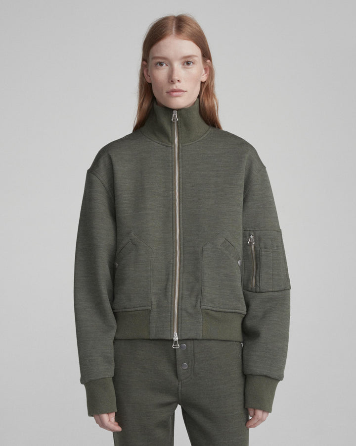 Rag & Bone Collection - Aviator Jacket Heather Green