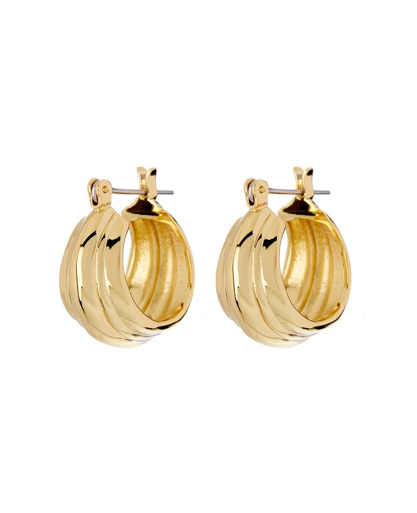 LUV AJ - Baby Rosetta Hoops in Gold