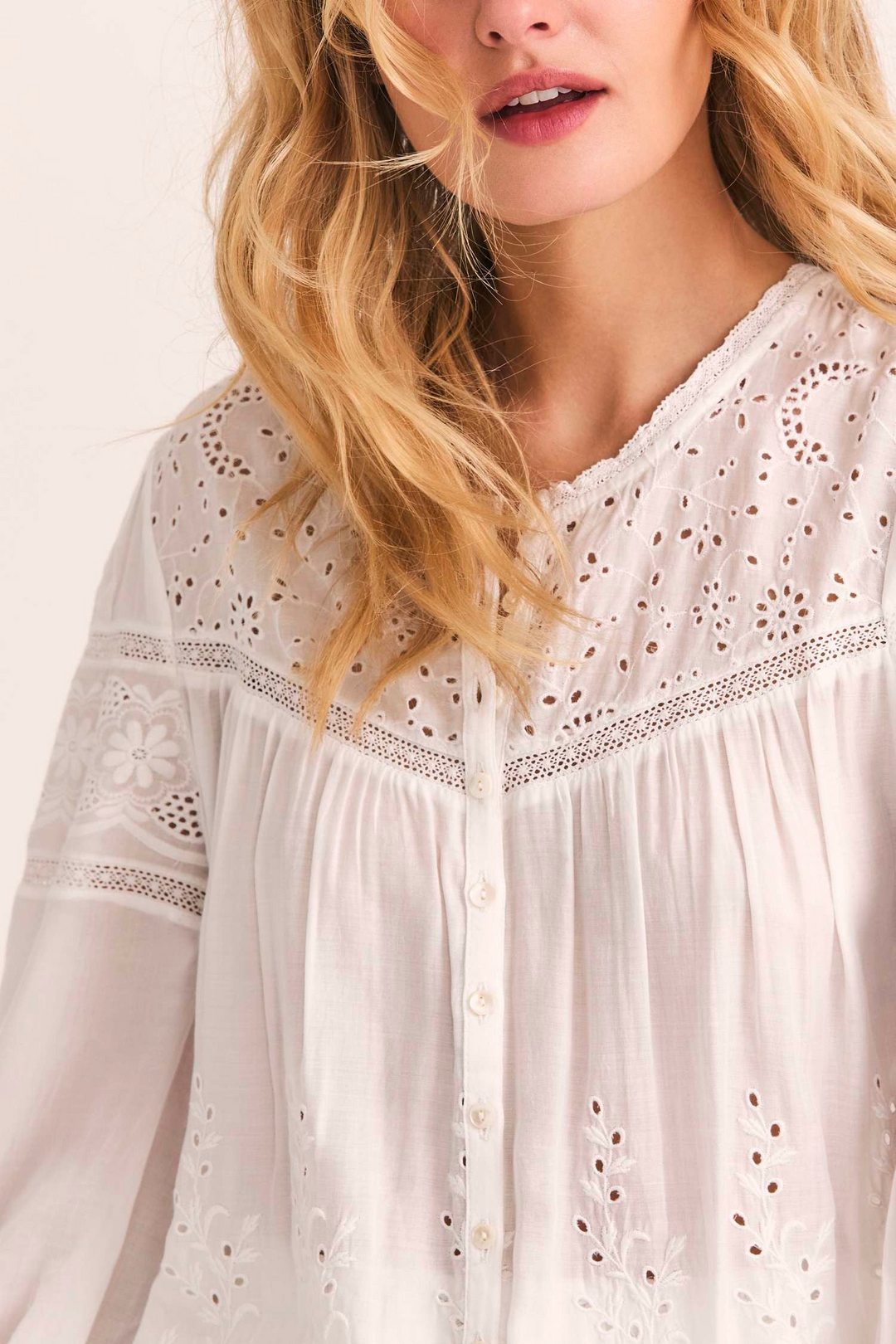 Love Shack Fancy - Badyn Blouse in Antique White – Blond Genius