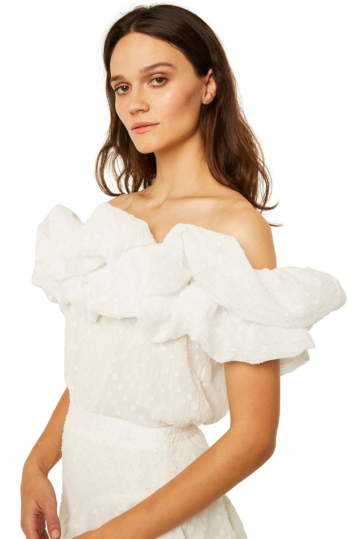 Misa - Bahar Top in Pearl Clip Dot