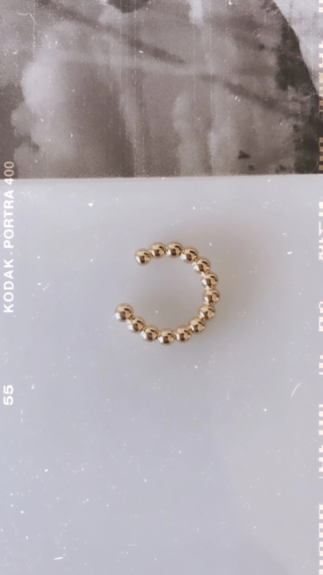 Alexa Leigh - Ball Cuff in Yellow Gold