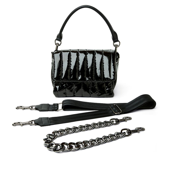 Think Royln - Bar Bag in Black Patent