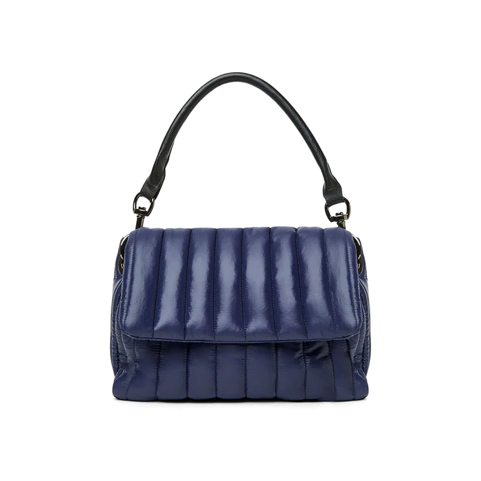 Think Royln - Bar Bag in Shiny Navy