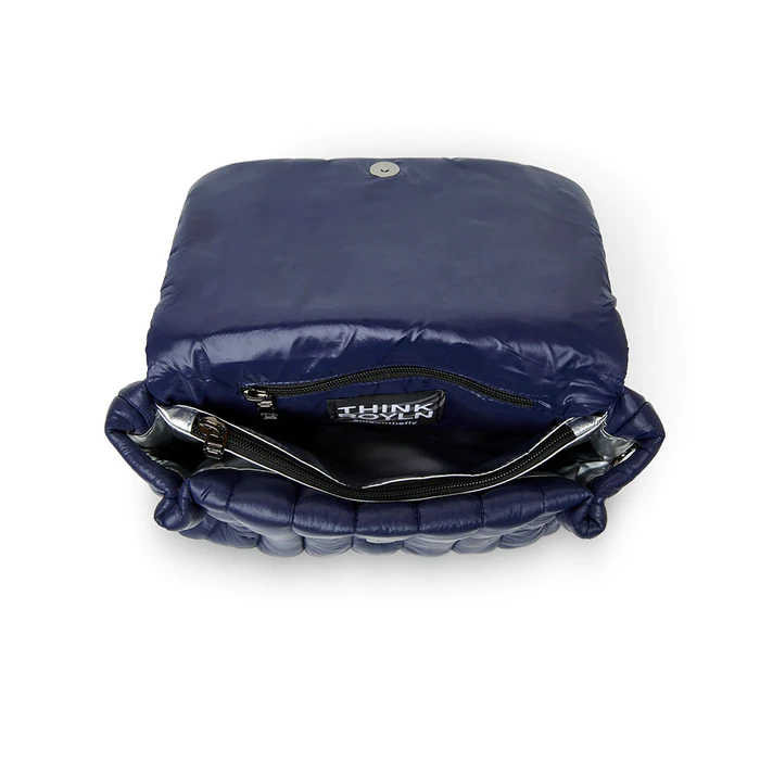 Think Royln - Bar Bag in Shiny Navy
