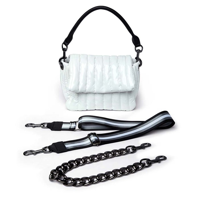 Think Royln - Bar Bag in White Patent