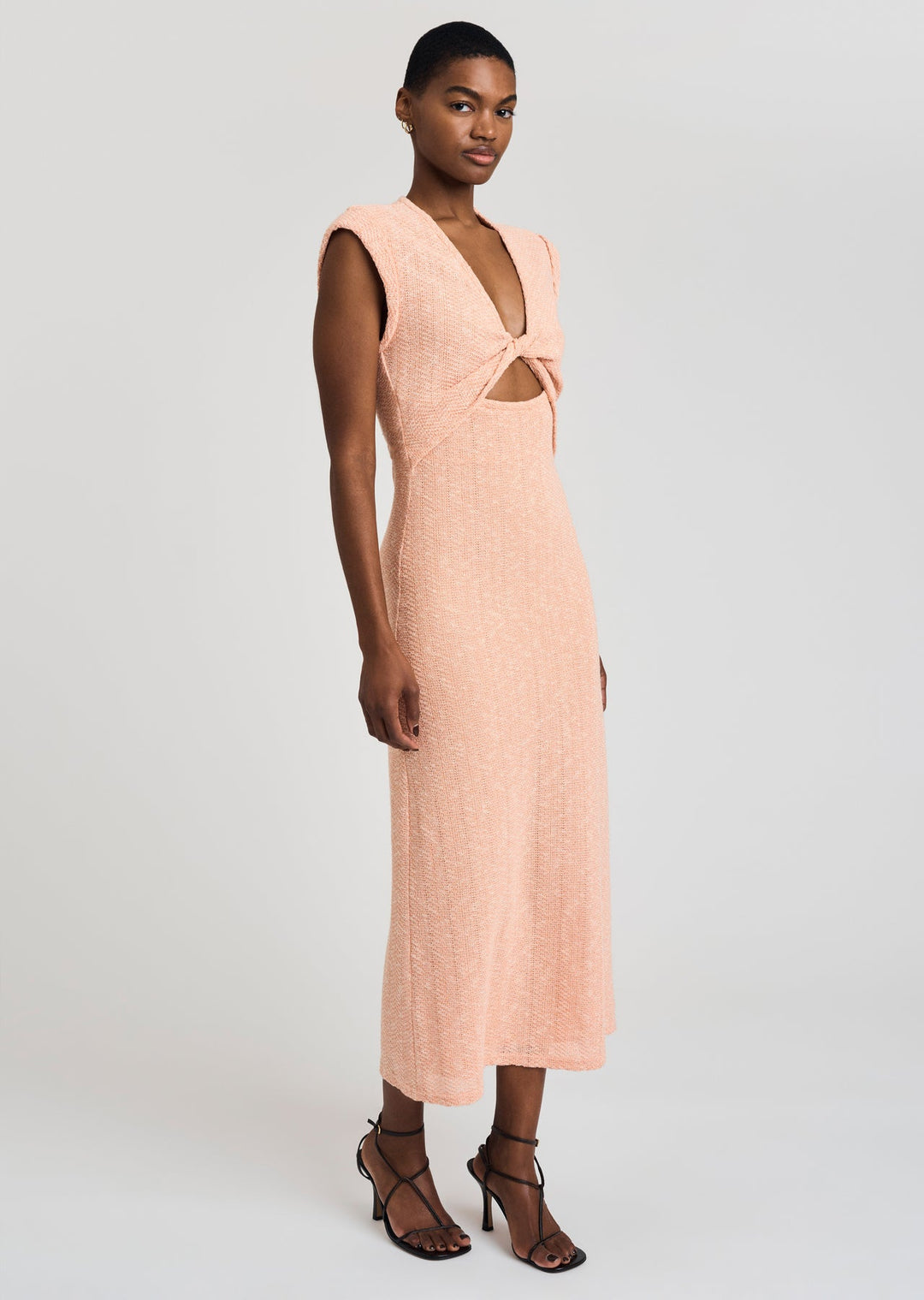 Derek Lam 10 Crosby - Barbara Twist Dress in Peach Blond Genius Derek Lam 10 Crosby - Barbara Twist Dress in Peach Blond Genius