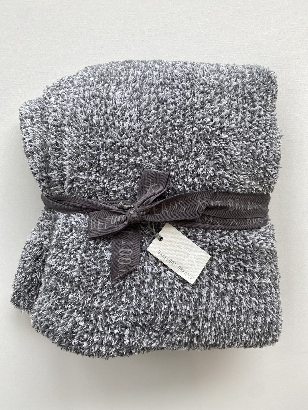 Barefoot Dreams Cozychic Heathered Throw in Graphite-White
