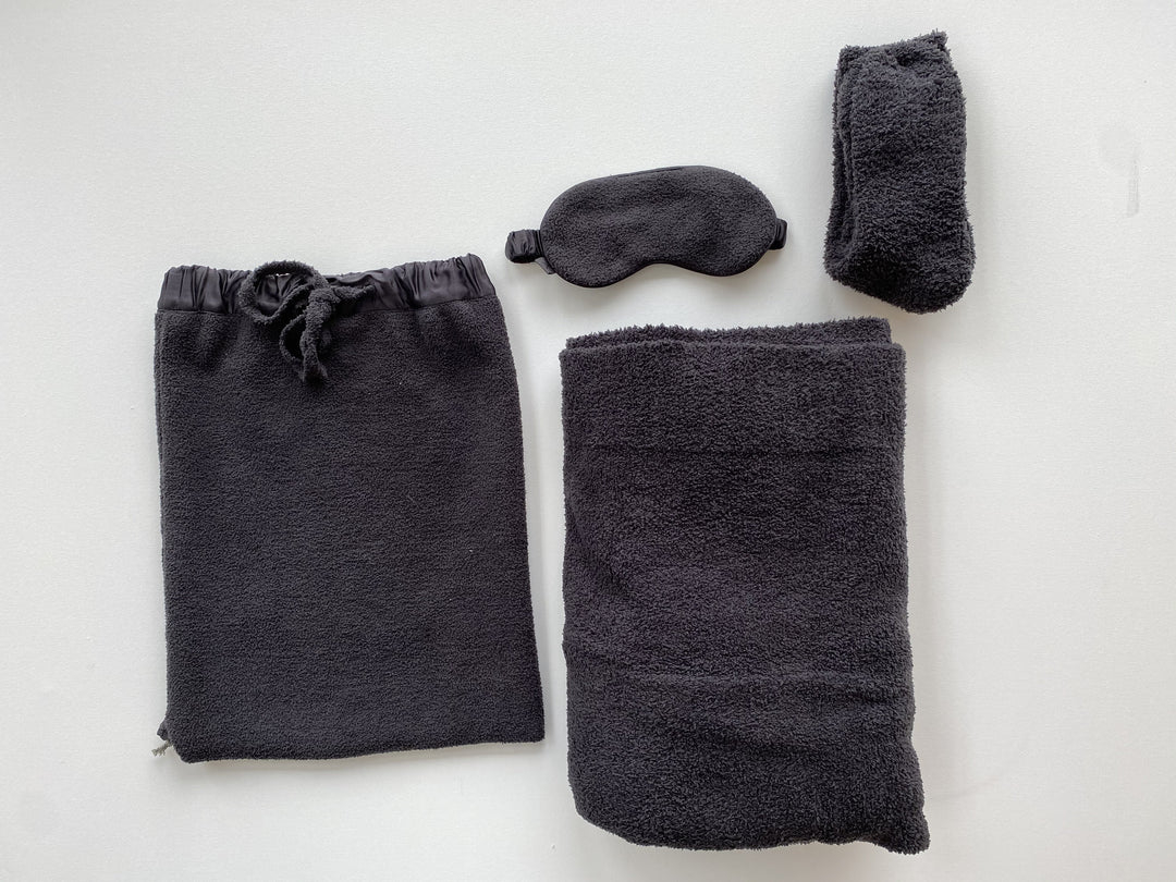 Barefoot Dreams - CozyChic Travel Set in Carbon
