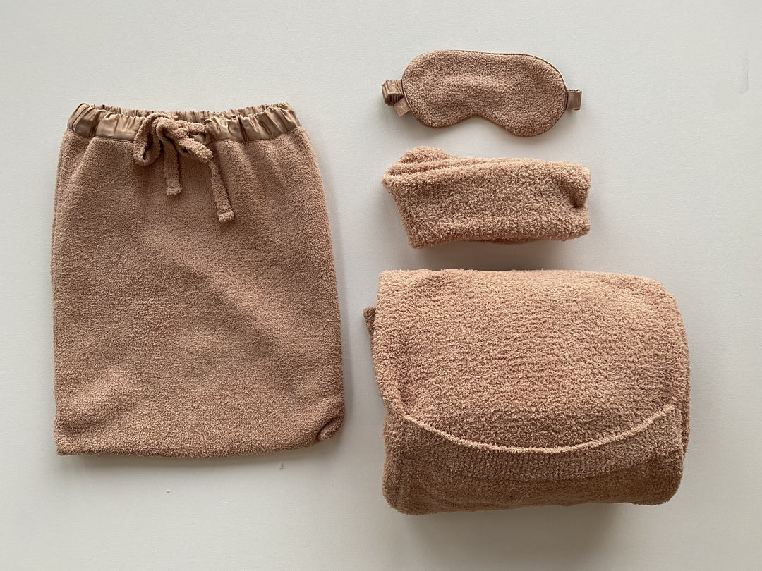 Barefoot Dreams - CozyChic Travel Set in Misty Rose Default