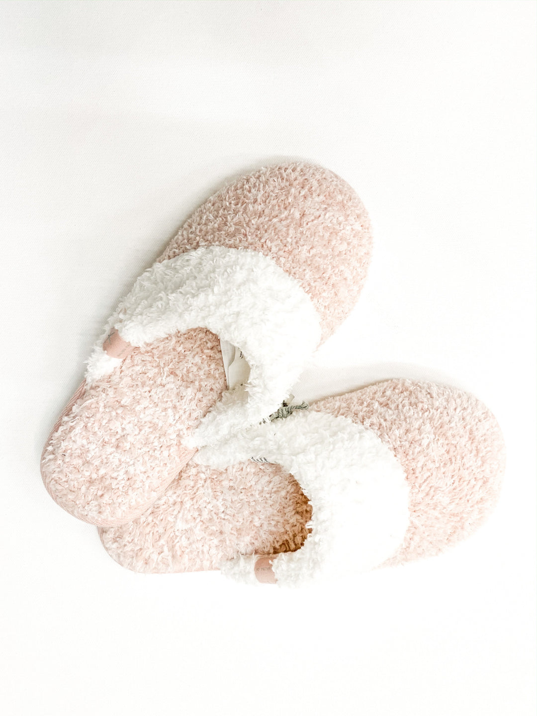Barefoot Dreams - Cozychic Women's Malibu Slipper in Heathered Dusty Rose-White